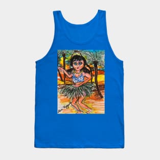 A Hawaiian Hulu Dancer Tank Top